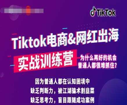 零基础学习抖音国际版TikTok海外短视频新手实战训练营【视频课】