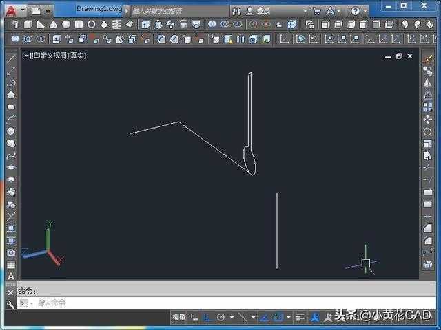 今天的CAD三维实例，很容易，一个旋转下令即可，你能画出来吗？